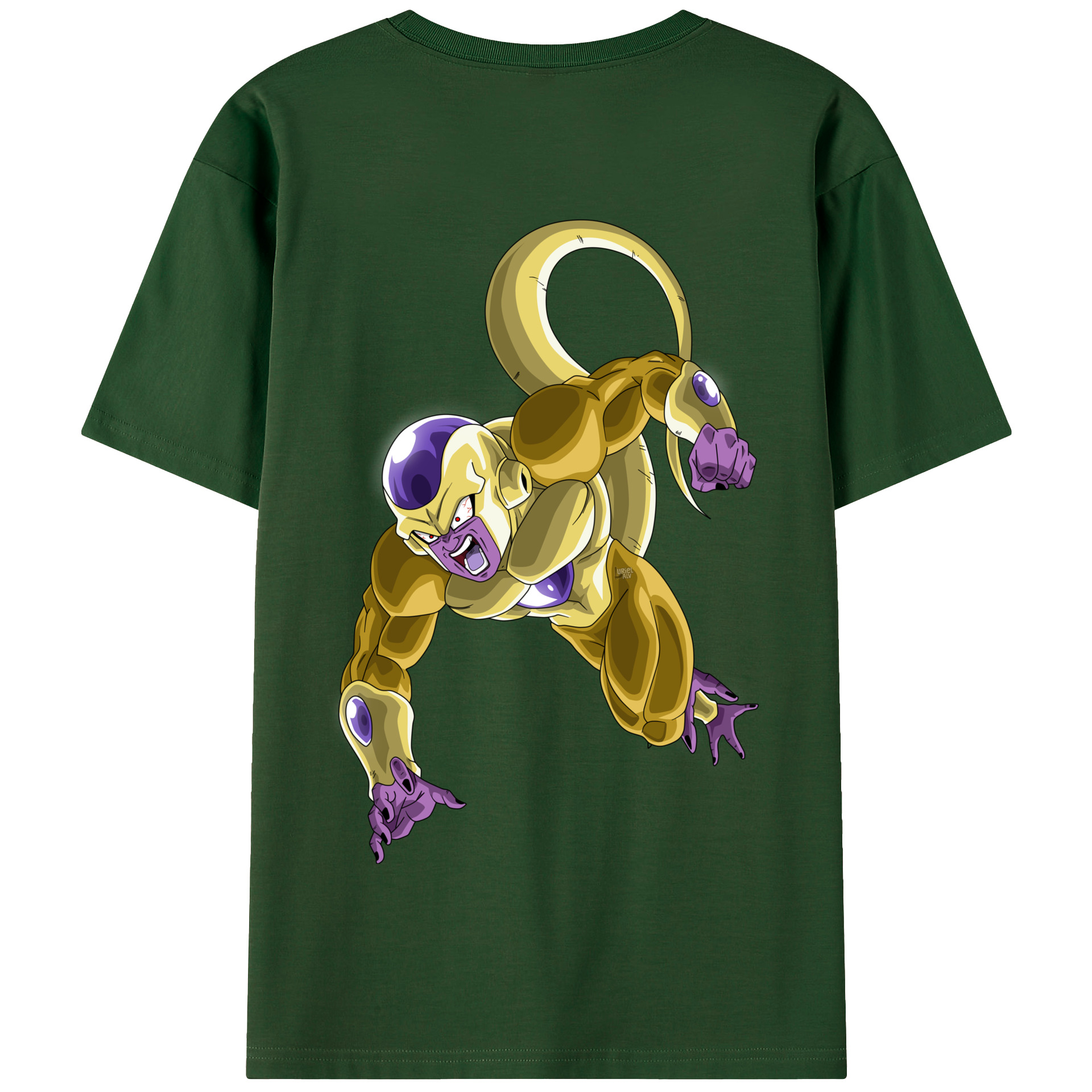 （画像用） ドラゴンボール フリーザ DRAGON BALL Frieza 綿100％半袖Tシャツ（背面プリント）